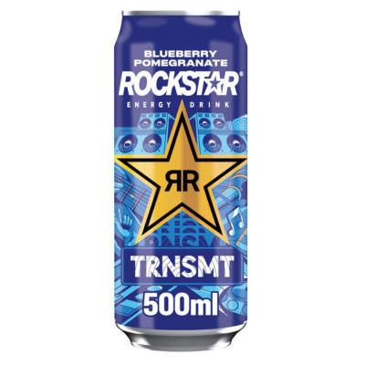 Rockstar Blueberry Pomegranate Energy Drink 500ml, imported from the UK