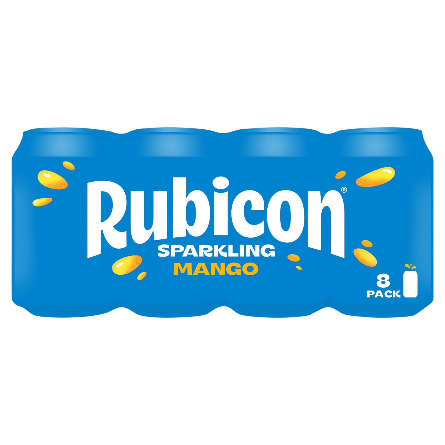 Rubicon Sparkling Mango soft drink multipack 8x330ml (British brand)