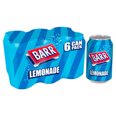 Barr lemonade 6 pack 330ml cans (British brand)