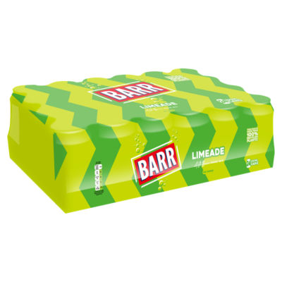 Barr Limeade 24 x 330ml cans, imported from the UK