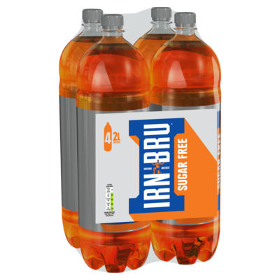 IRN-BRU sugar free soft drink 4 x 2 litre - British product