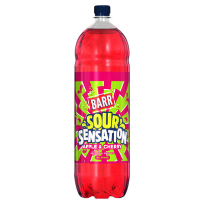 Barr Sour Sensation Apple & Cherry soft drink 2 litre, UK version