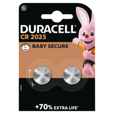 ASDA Duracell CR2025 Lithium Coin Battery 3V (Pack of 2)- Buy online at McGrocer