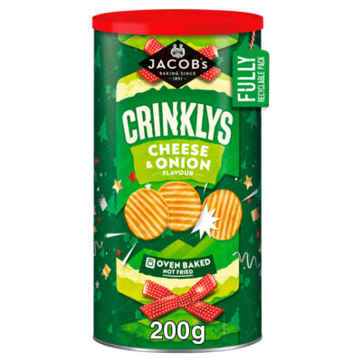 Jacob's Crinklys cheese & onion 200g (British brand)