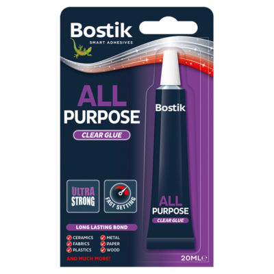Bostik All Purpose Clear Glue 20ml - British product