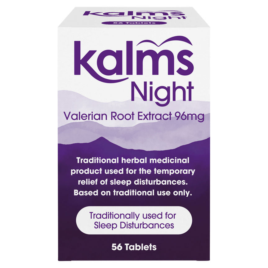 Kalms Night Valerian Root Extract 96mg 56 Tablets GOODS ASDA   