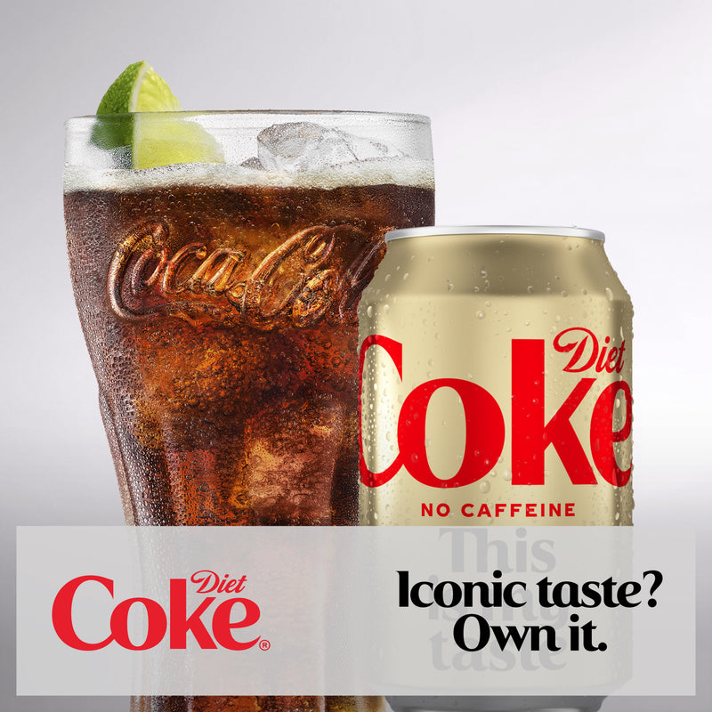Diet Coke caffeine-free cola 8x330ml cans, UK version