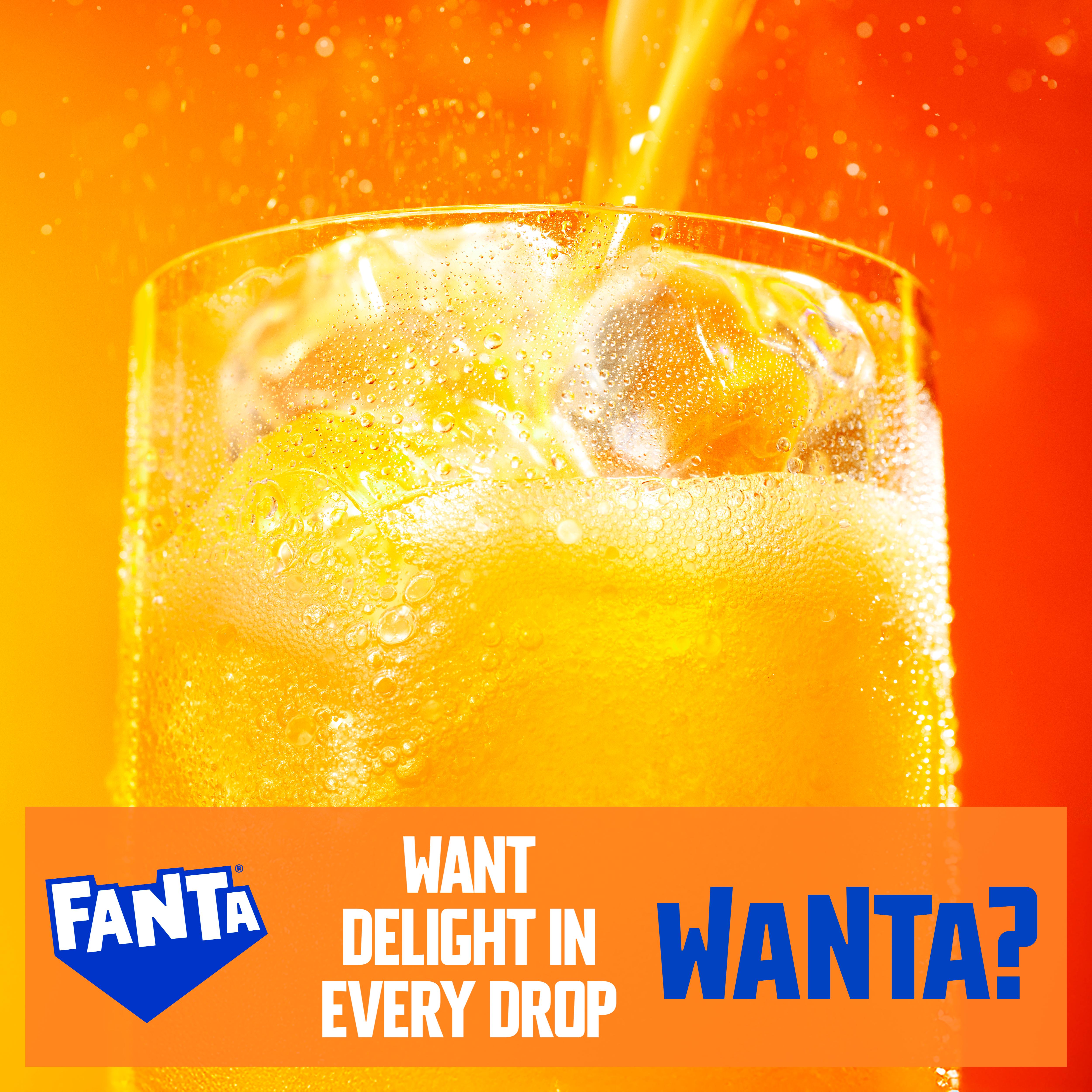 Fanta Orange Zero sparkling soft drink 2 litre bottle, UK version