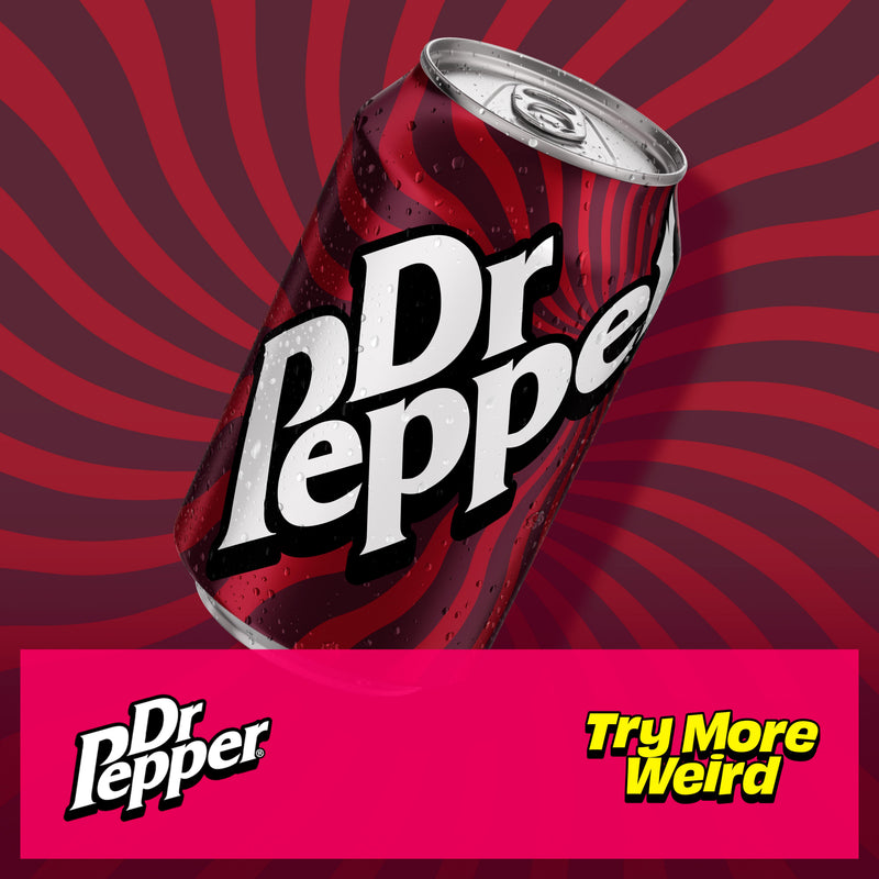 Dr Pepper soft drink 6 x 200ml cans, imported from the UK