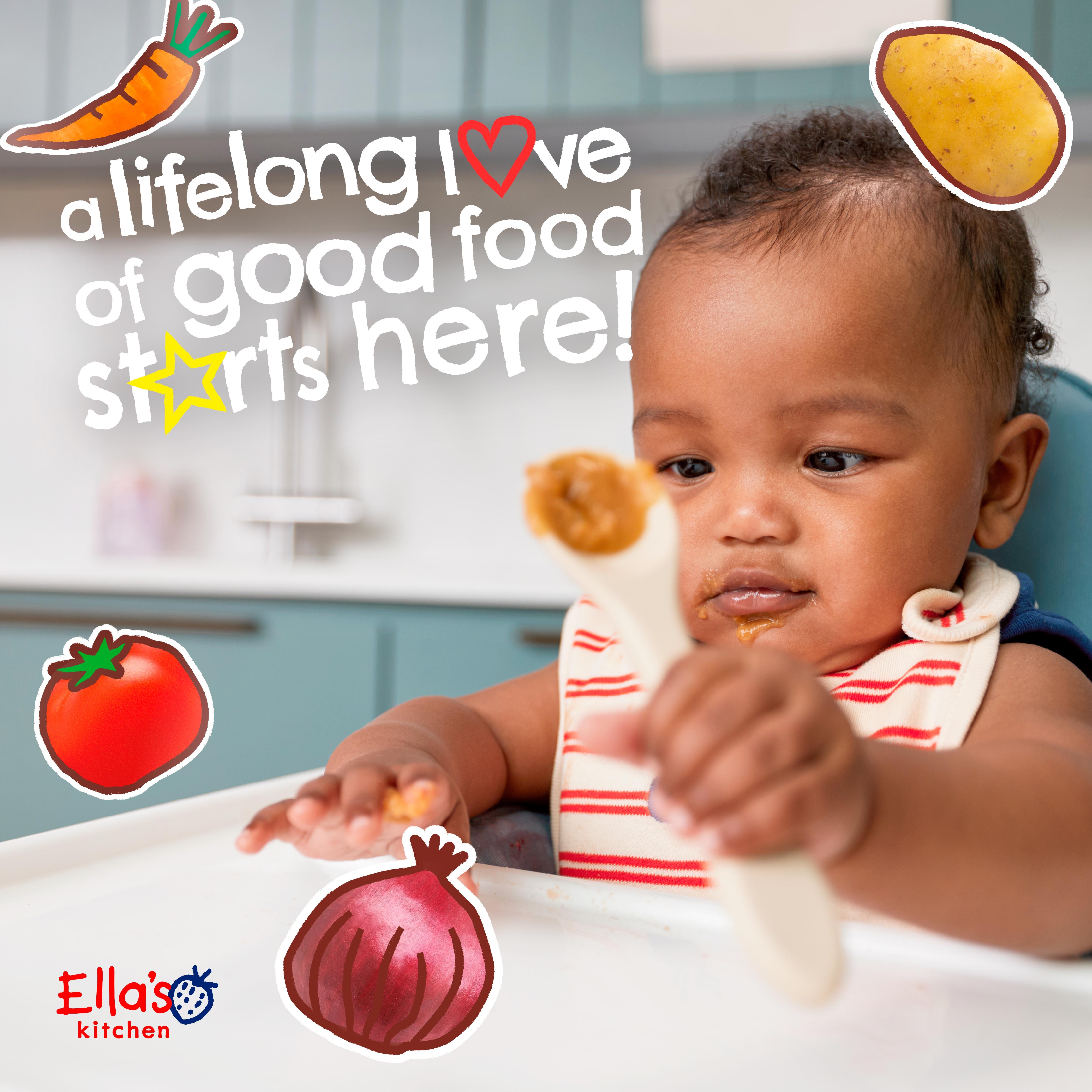 Ella's Kitchen organic pink smoothie baby food pouch 90g - British product