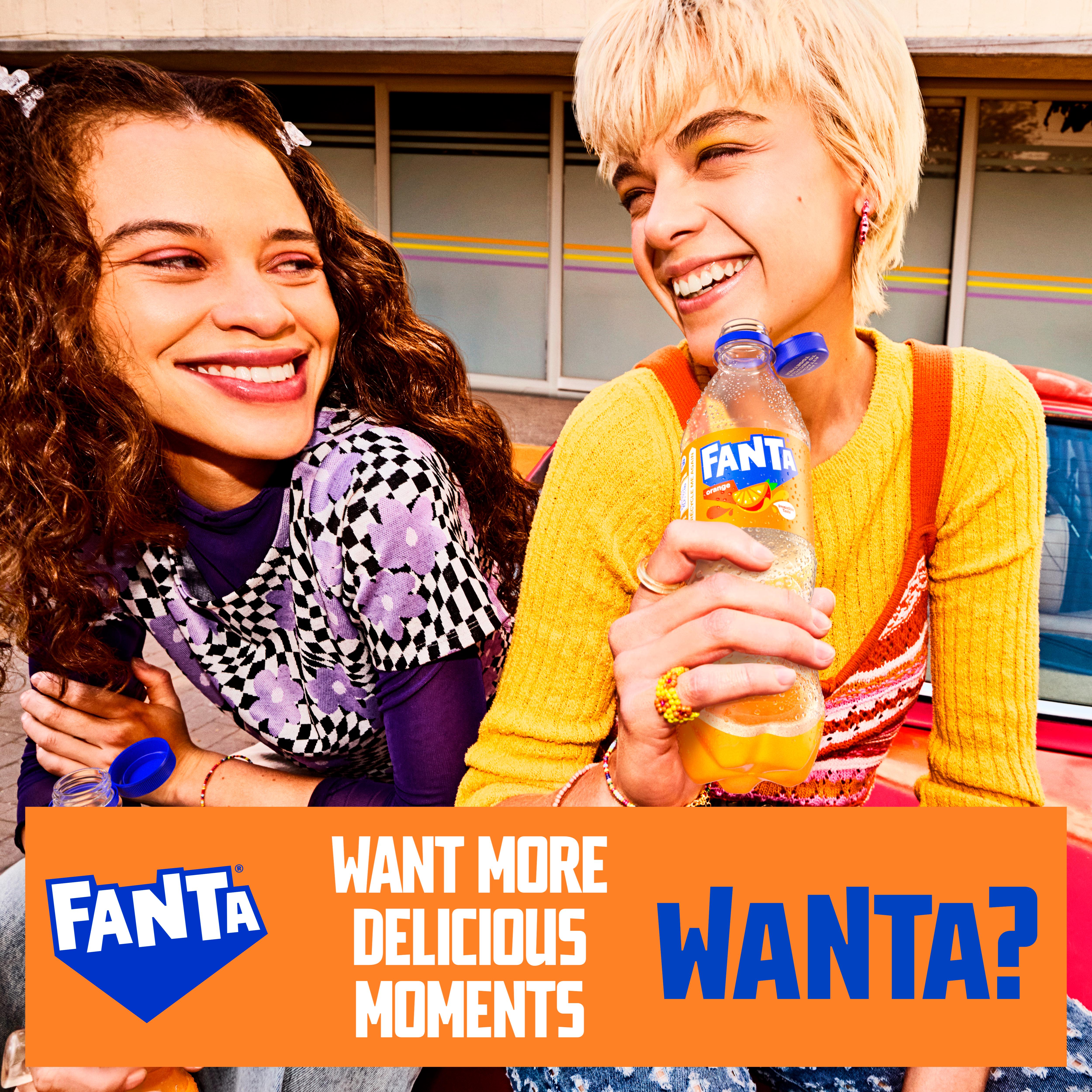 Fanta Orange 500ml soft drink - British product
