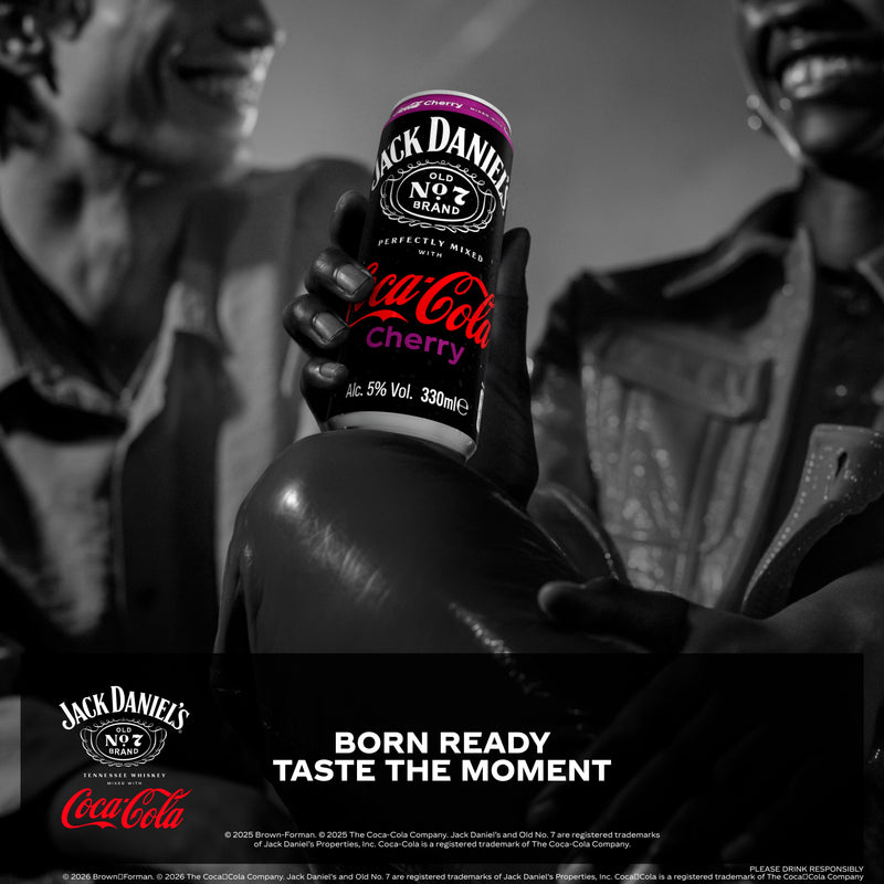 Jack Daniel's Coca-Cola Cherry ready-to-drink cocktail 330ml, UK version