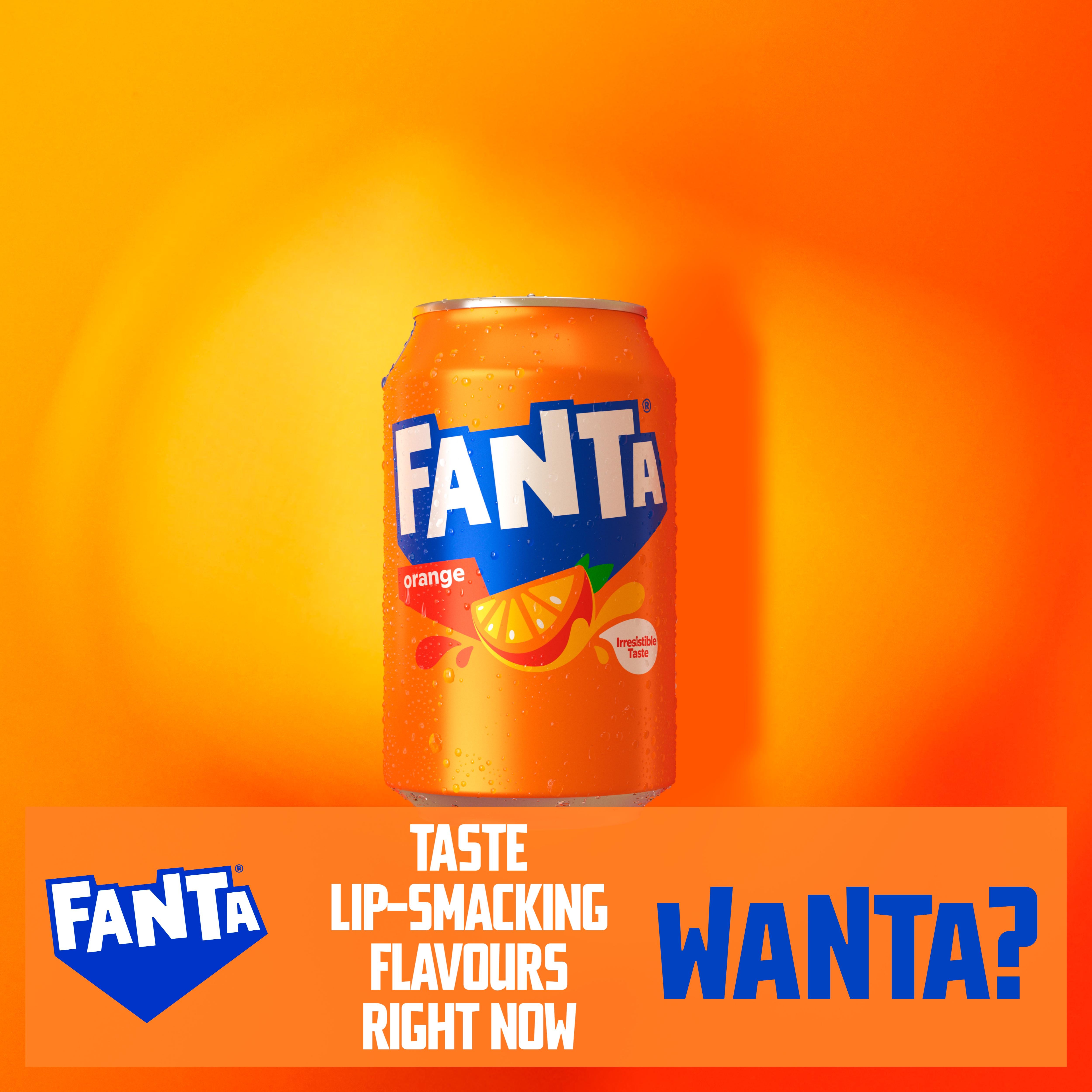 Fanta Orange soft drink multipack 8x330ml - British product