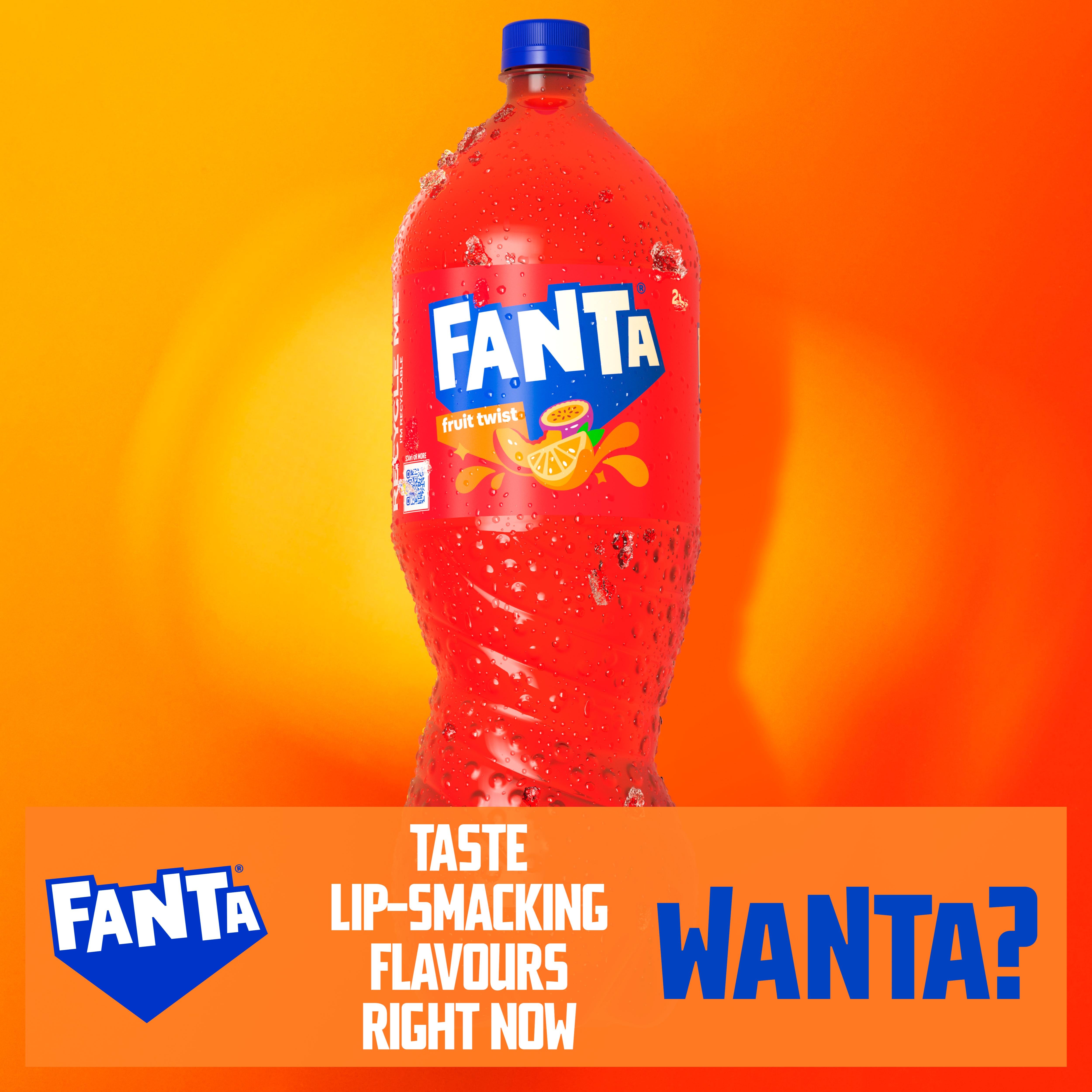 Fanta Fruit Twist sparkling drink 2L (British brand)