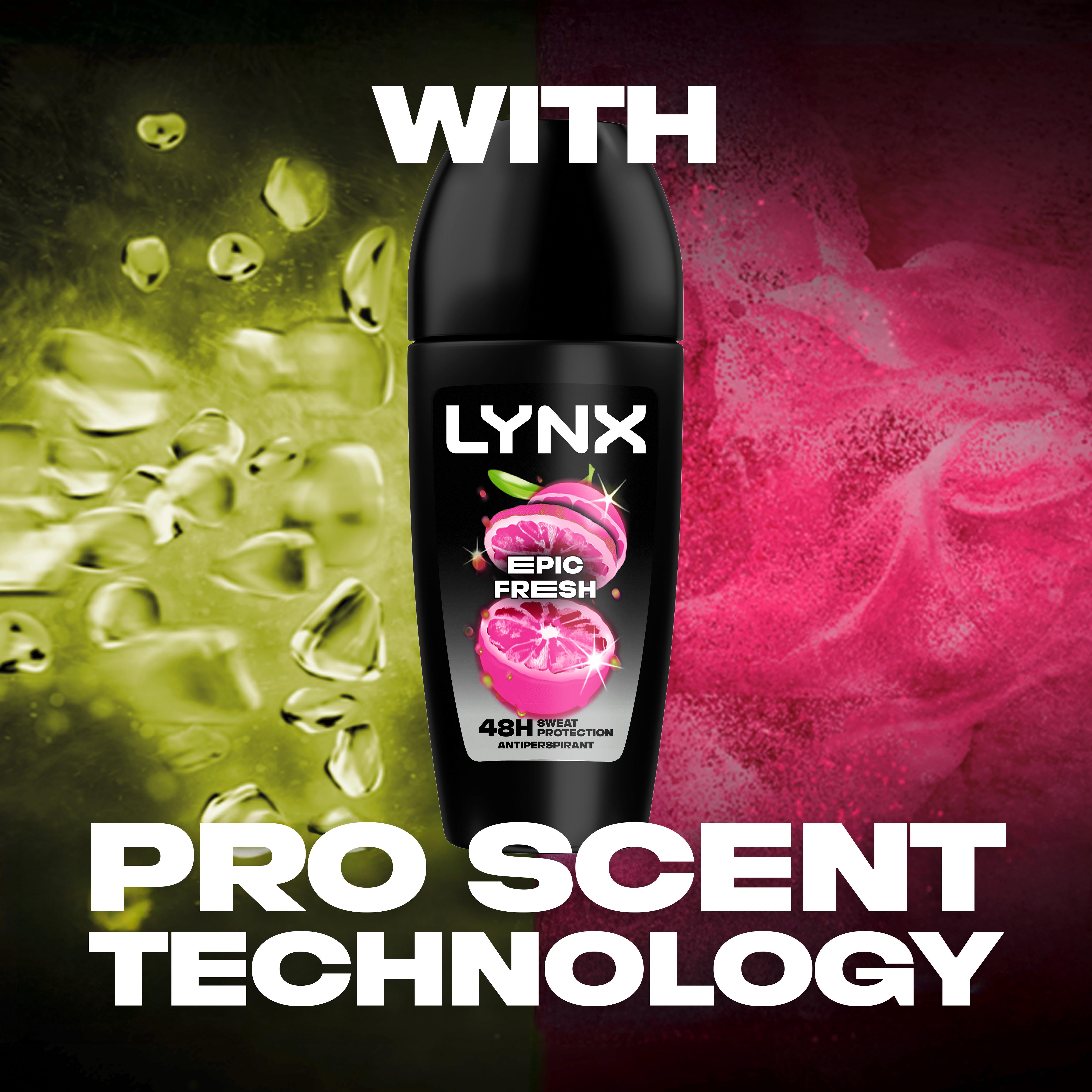 Lynx Epic Fresh roll on antiperspirant deodorant 50ml (British brand)