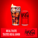 Coca-Cola Zero Sugar soft drink 8 x 330ml, imported from the UK