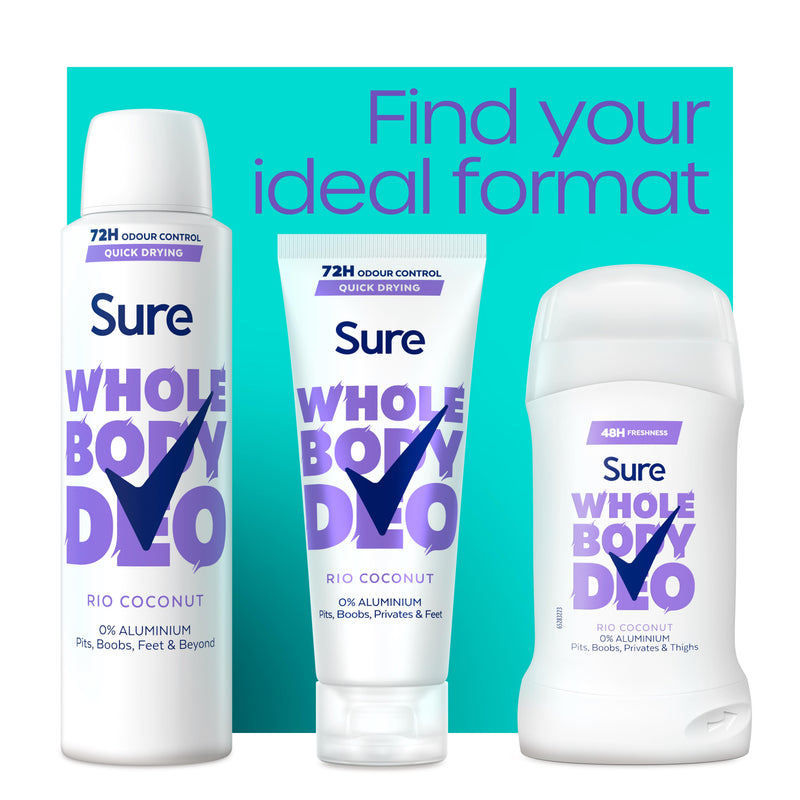 Sure Rio Coconut deodorant 50ml, imported from the UK