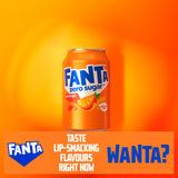 Fanta Orange Zero soft drink 24 pack 330ml - British product