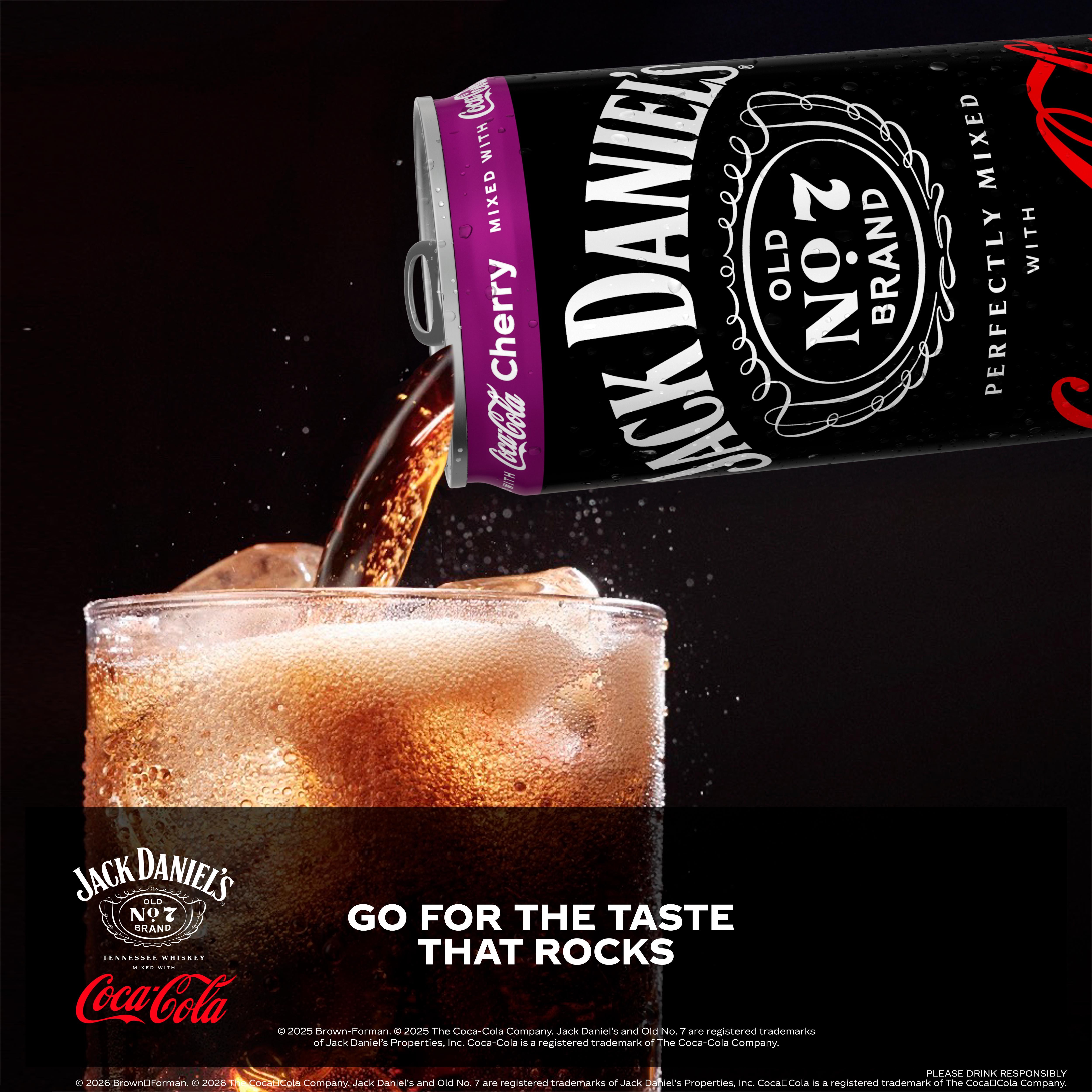 Jack Daniel's Coca-Cola Cherry ready-to-drink cocktail 330ml, UK version
