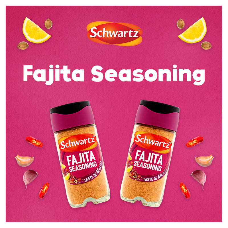 Schwartz Fajita Seasoning 46g spice jar (British brand)