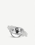 Arthur Price silver-plated tea strainer with drip cup, imported from the UK
