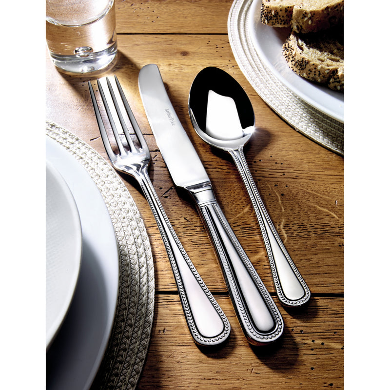Arthur Price Bead stainless steel serving spoons set of four, UK version