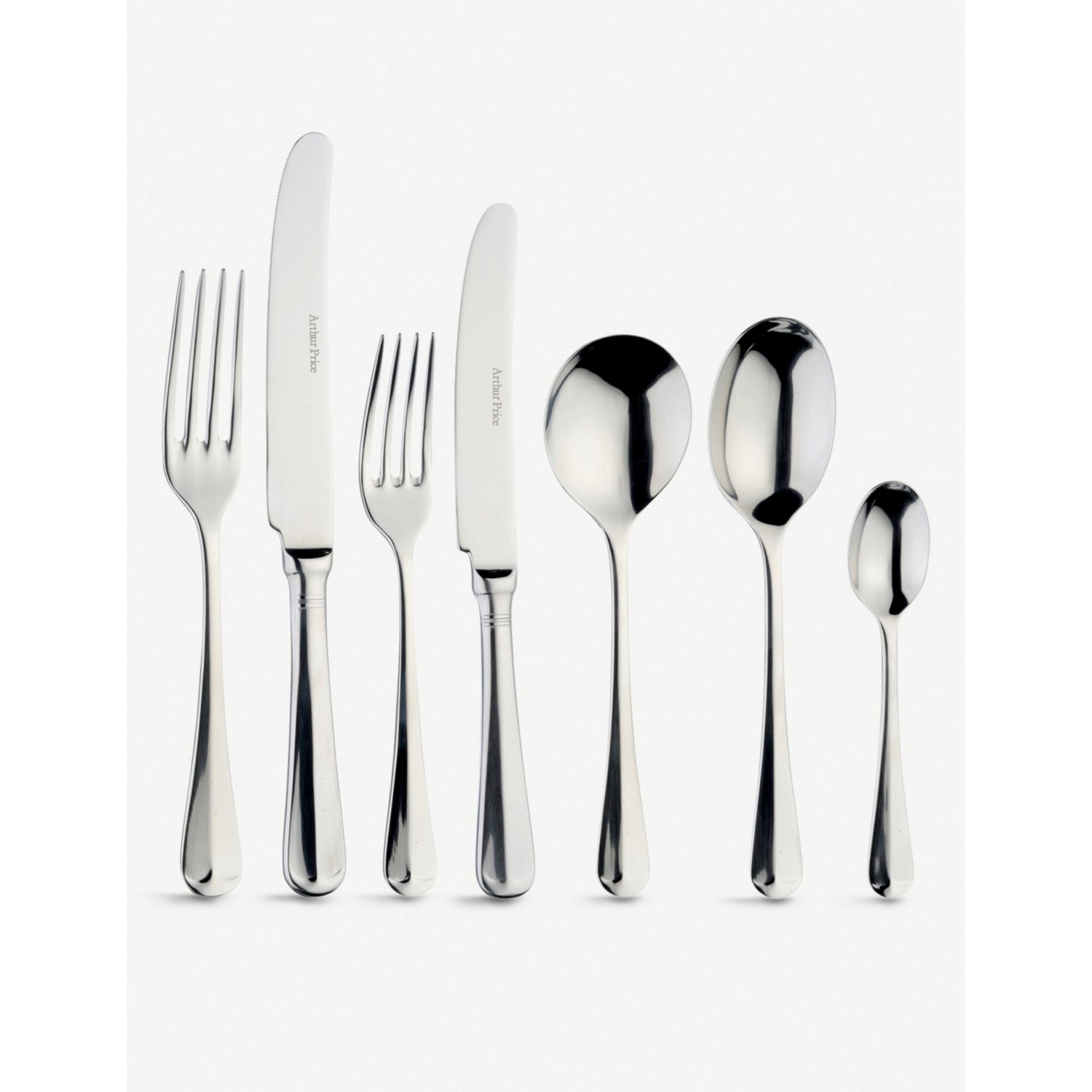 Arthur Price Rattail cutlery set 58 piece, imported from the UK