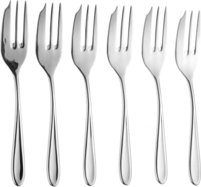 Sophie Conran stainless steel pastry forks set of 6 (British brand)