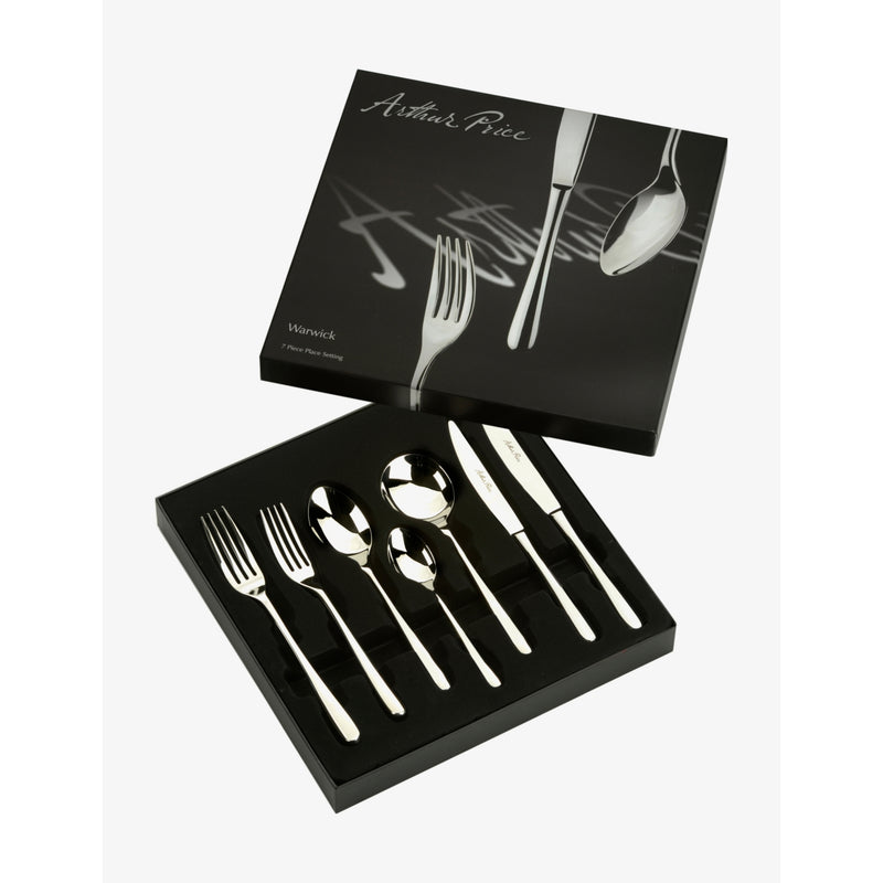 Arthur Price Warwick 7-piece stainless steel cutlery set, UK version