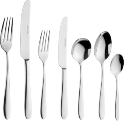 Arthur Price Willow 7-piece stainless steel place set, imported from the UK