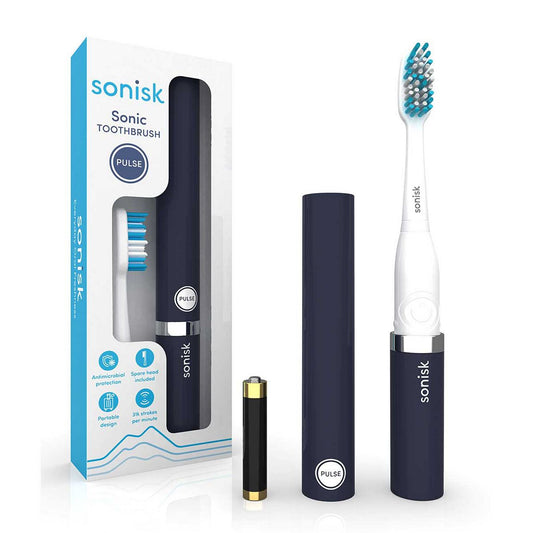 Sonisk Pulse Battery Powered Toothbrush - Matte Black GOODS Boots   