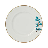 Fortnum's Camellia white plate with gold gilding, imported from the UK