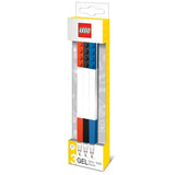 LEGO gel pens 3-pack black blue red 15cm, UK version