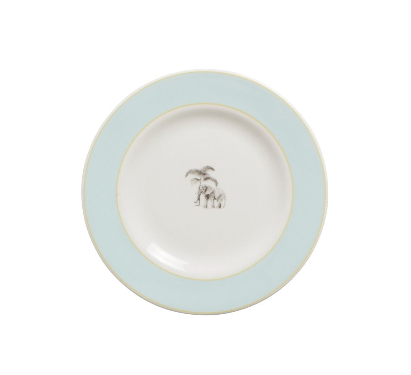 Club Matters Harlequin tea plate in blue bone china - British product