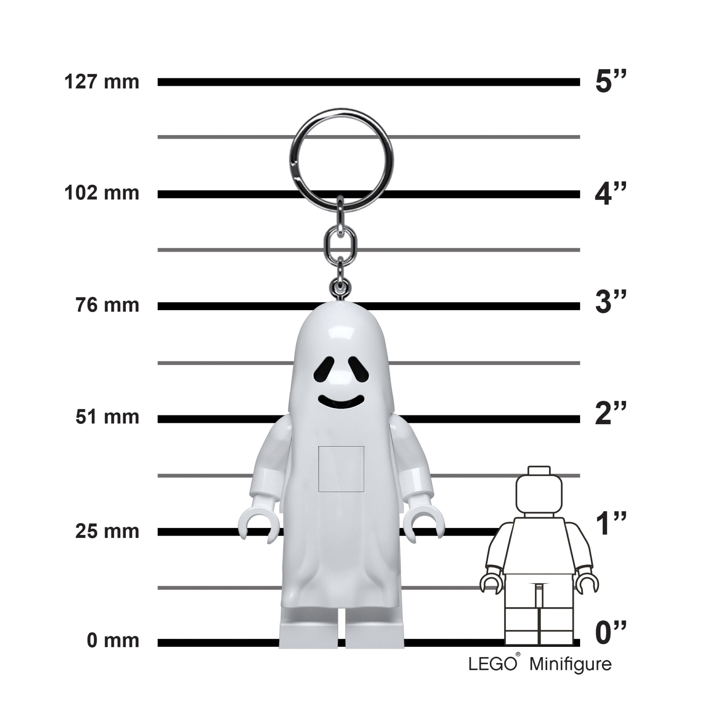 LEGO Ghost Key Light Posable Minifigure 7cm, imported from the UK