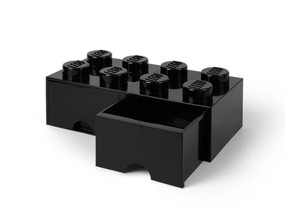 Lego LEGO 8-Stud Black Storage Brick Drawer 18cm- Buy online at McGrocer