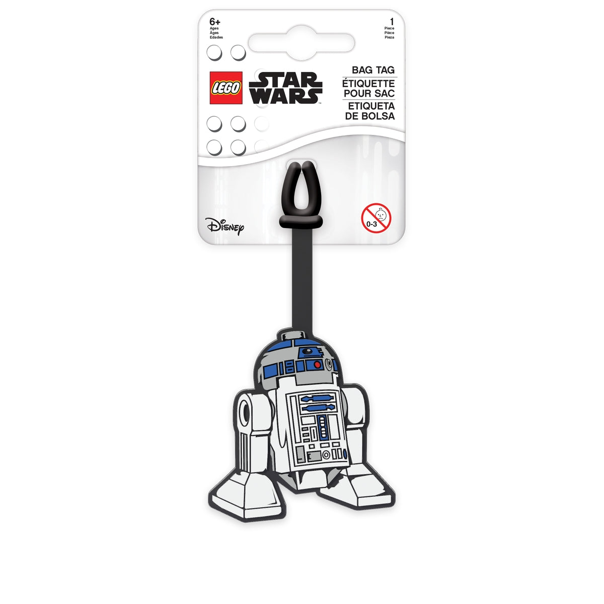 R2-D2 bag tag silicone Star Wars, imported from the UK