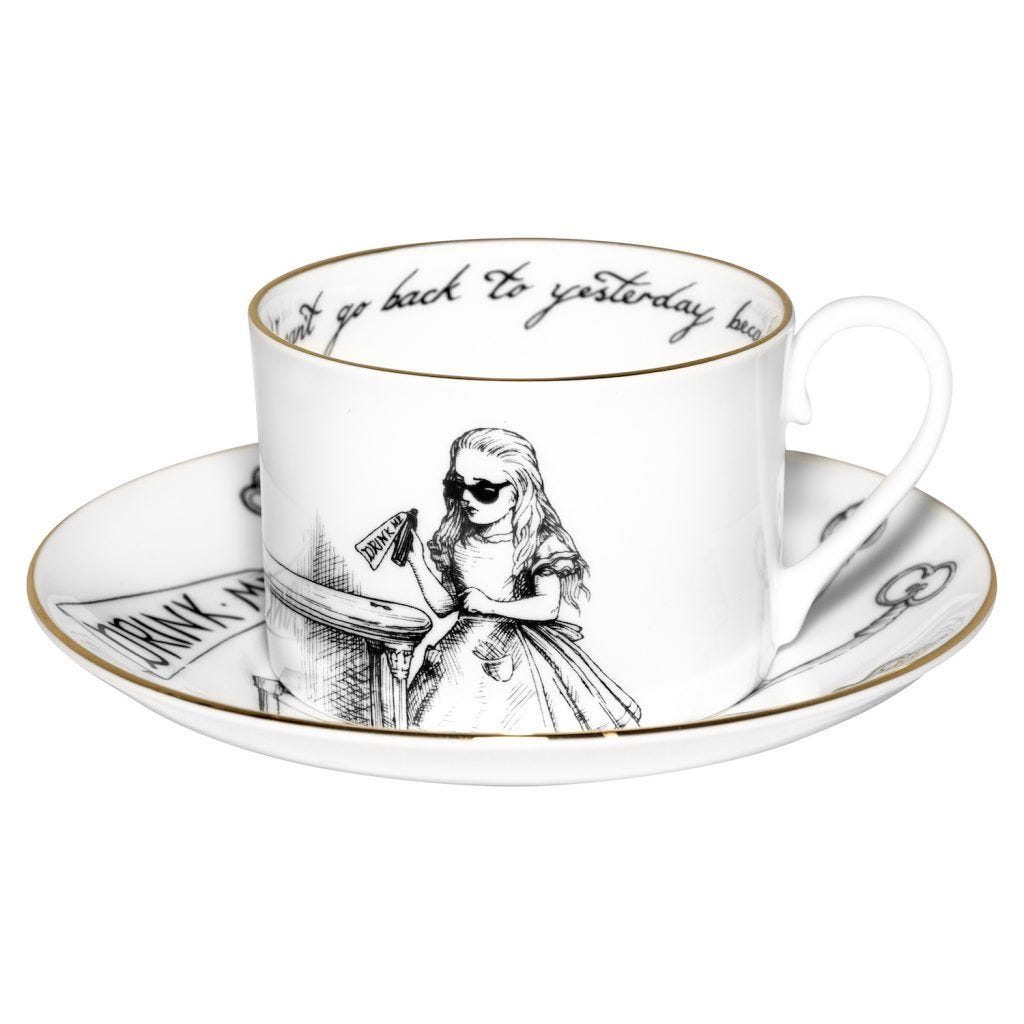 Rory Dobner Alice in Wonderland teacup and saucer 190ml, UK version
