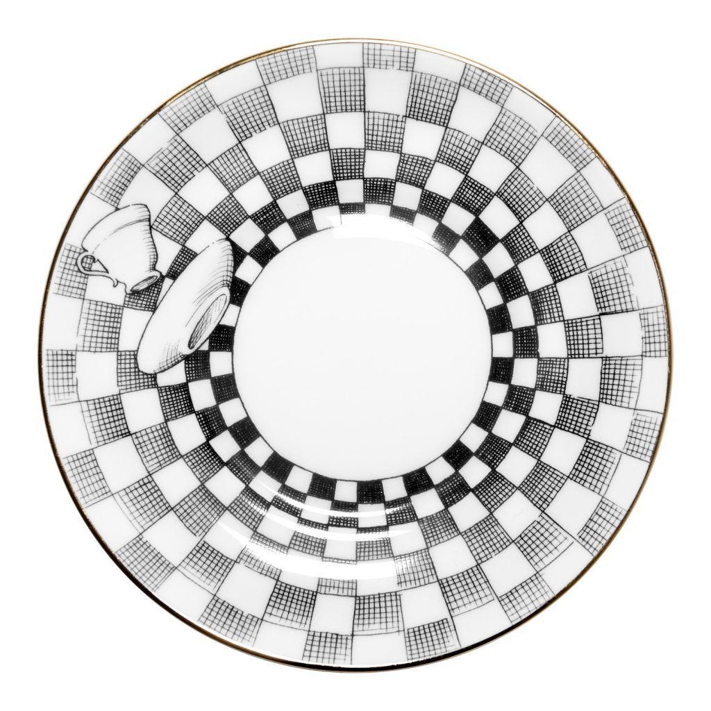 Rory Dobner Mad Hatter teacup saucer bone china, imported from the UK