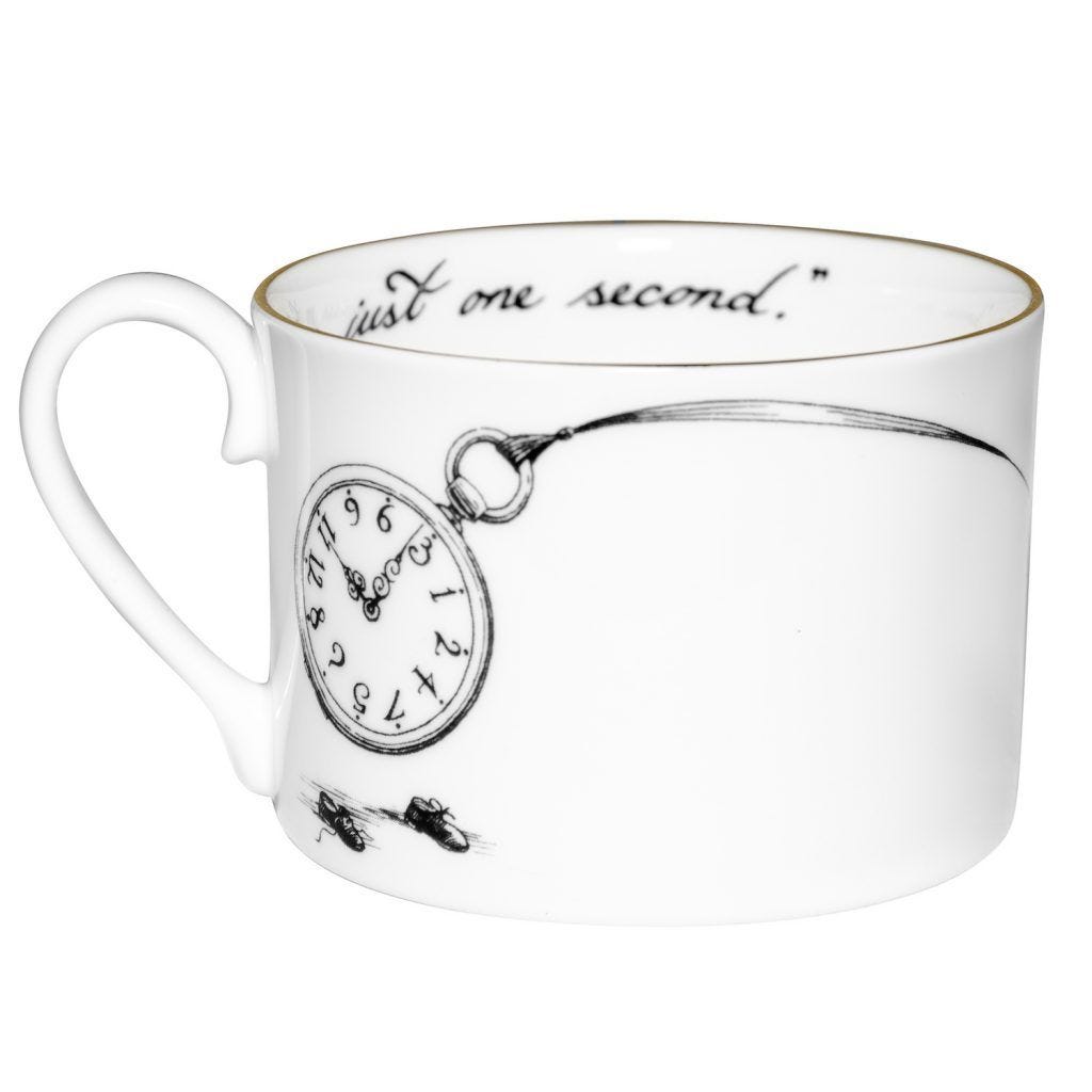 Rory Dobner Mad Hatter teacup saucer bone china, imported from the UK