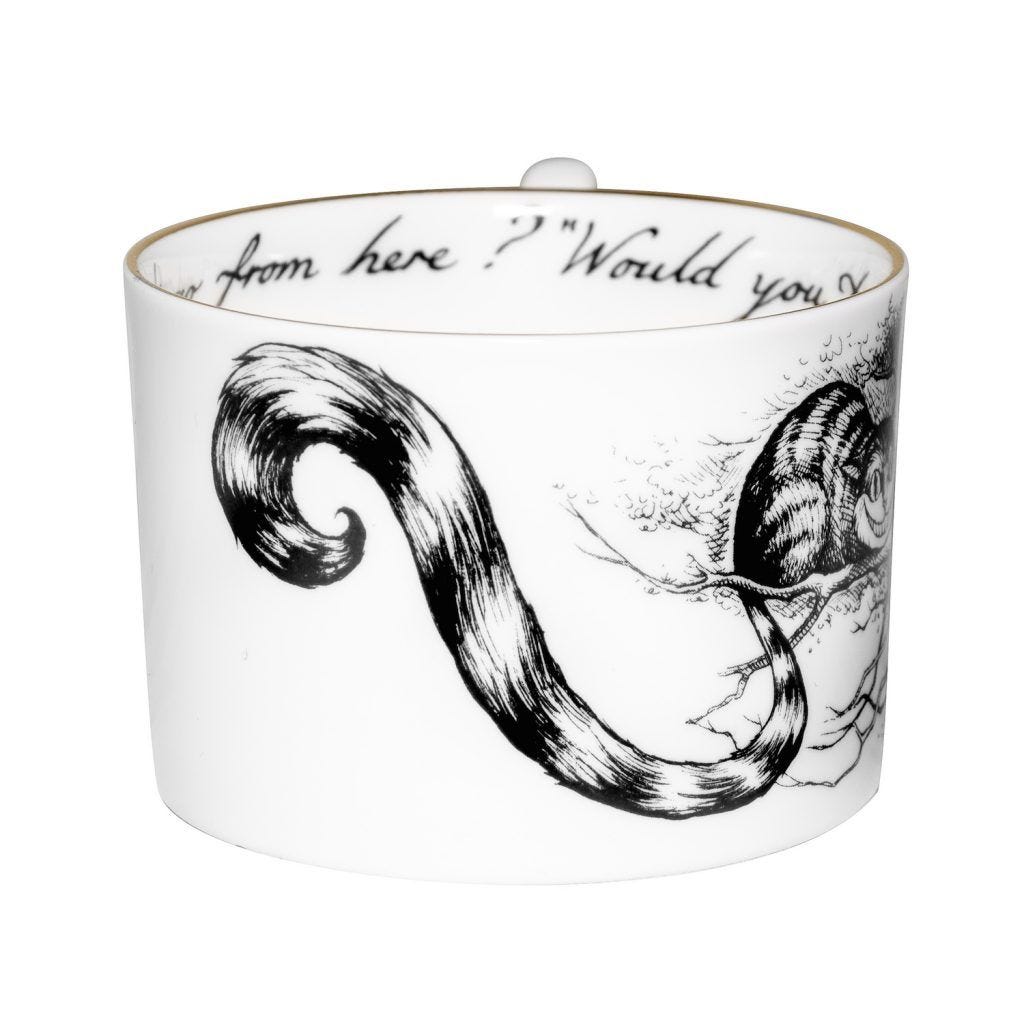 Rory Dobner Alice in Wonderland Cheshire Cat teacup and saucer - British product