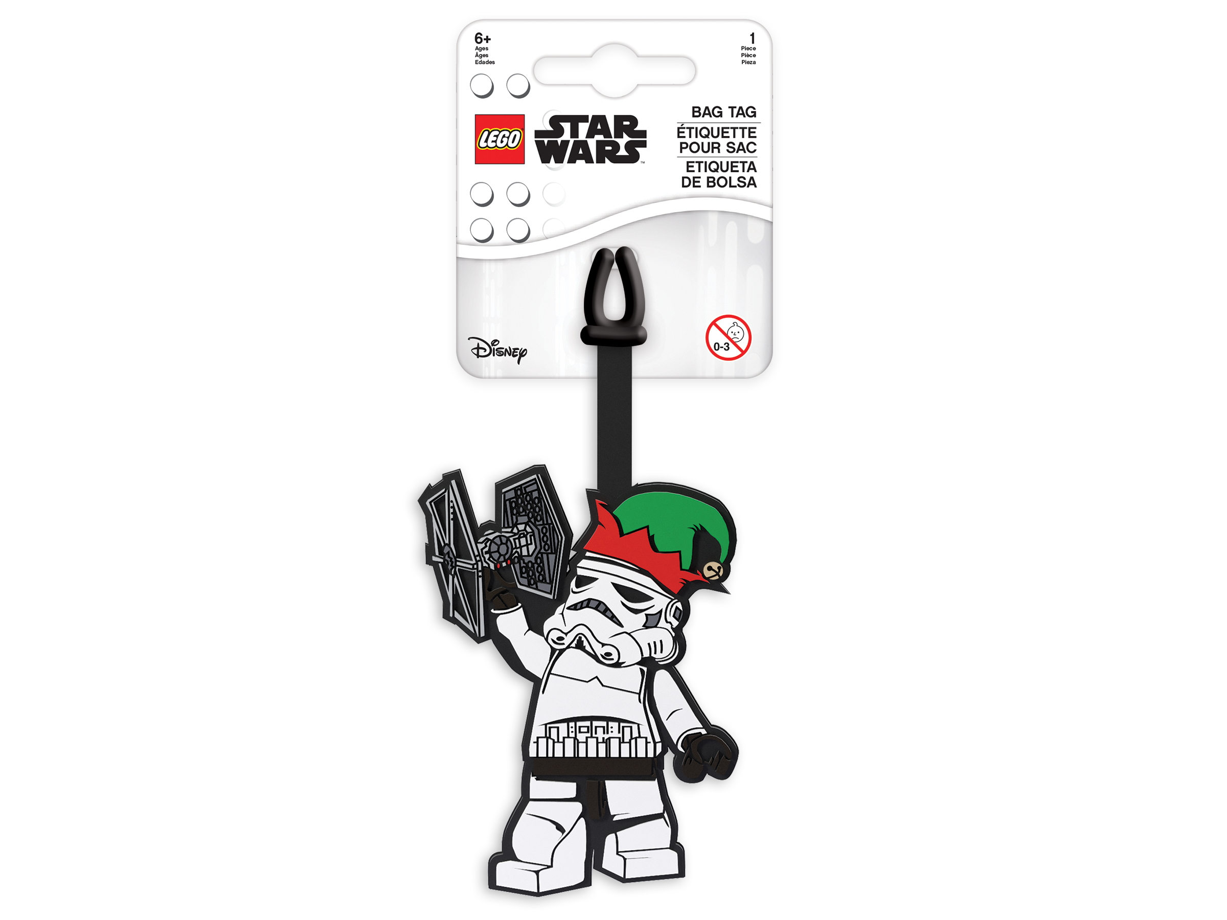 LEGO Star Wars Stormtrooper holiday bag tag, imported from the UK