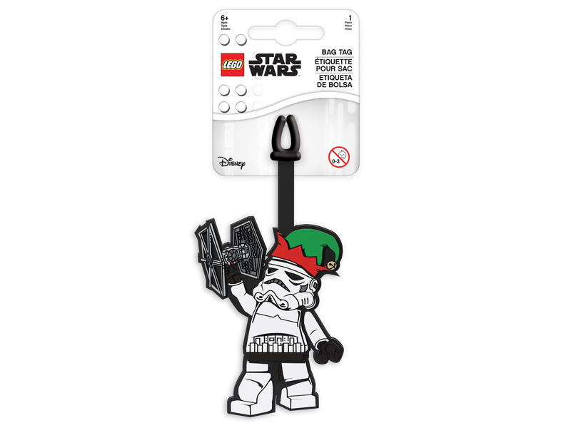 LEGO Star Wars Stormtrooper holiday bag tag, imported from the UK
