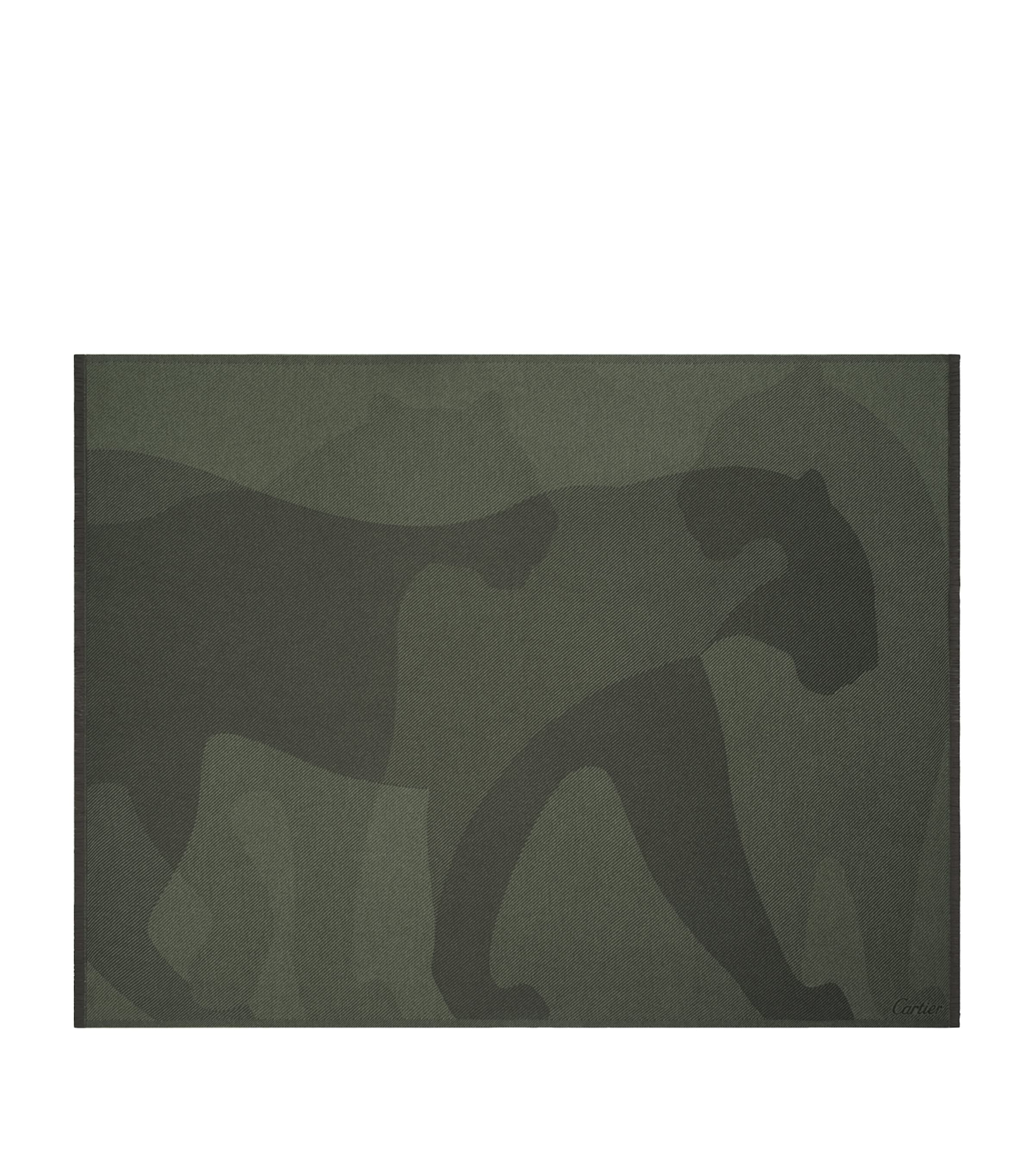 Cartier Wool-Cashmere Panthère Blanket 190cm x 140cm - British product