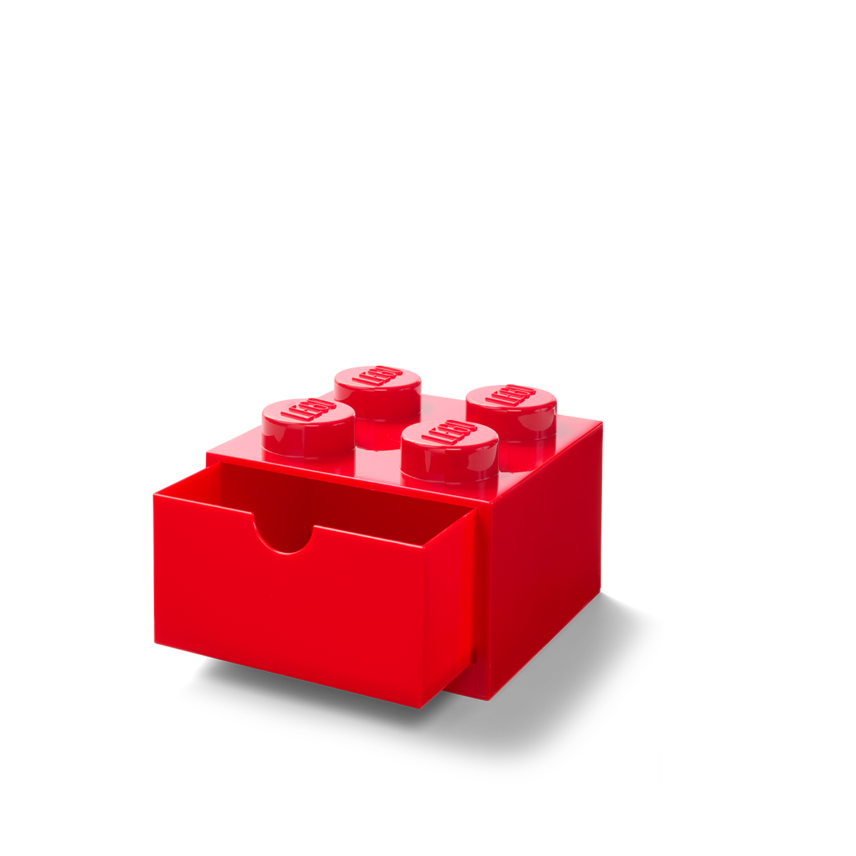 4-Stud Desk Drawer - Red