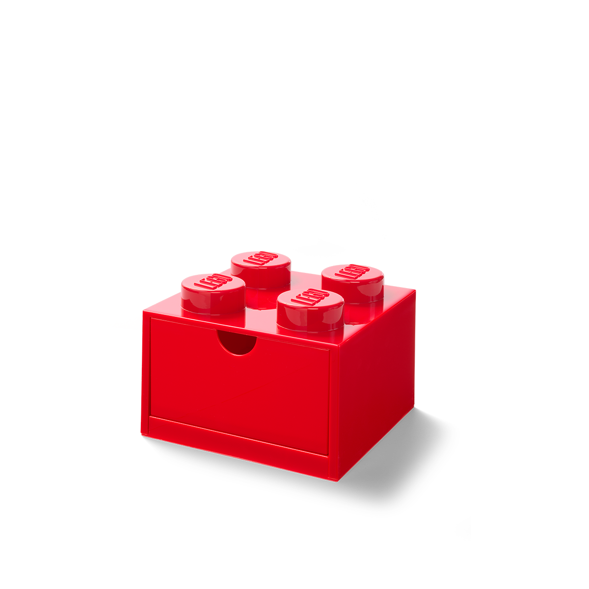 4-Stud Desk Drawer - Red