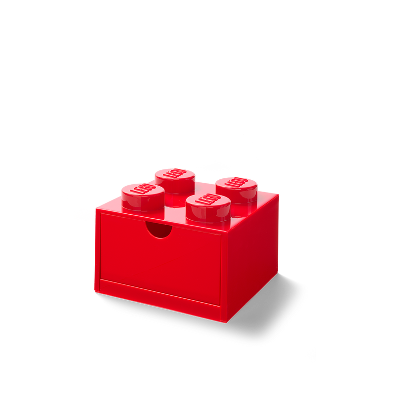 4-Stud Desk Drawer - Red