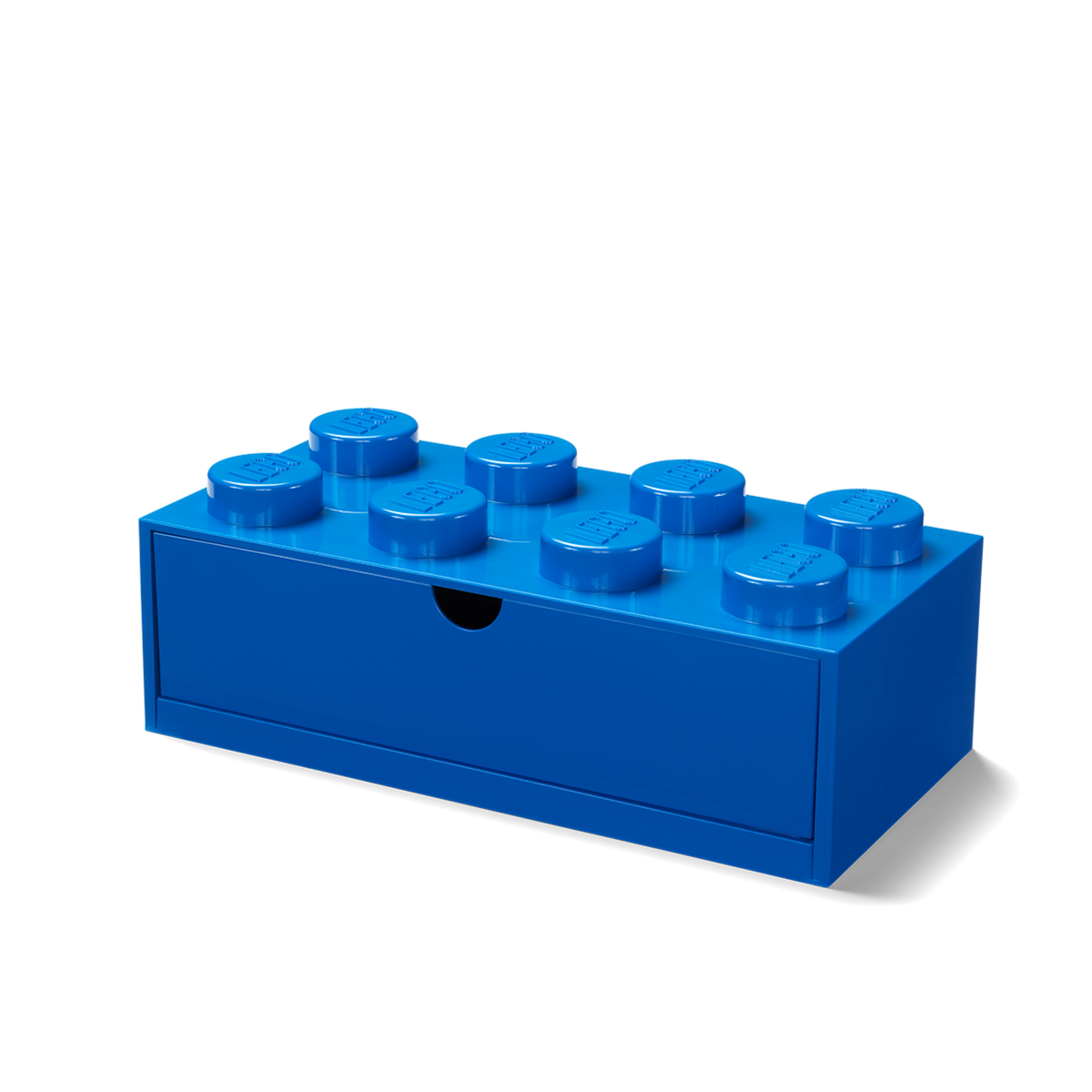 Lego 8 Stud Desk Drawer Blue Plastic Organizer (British brand)