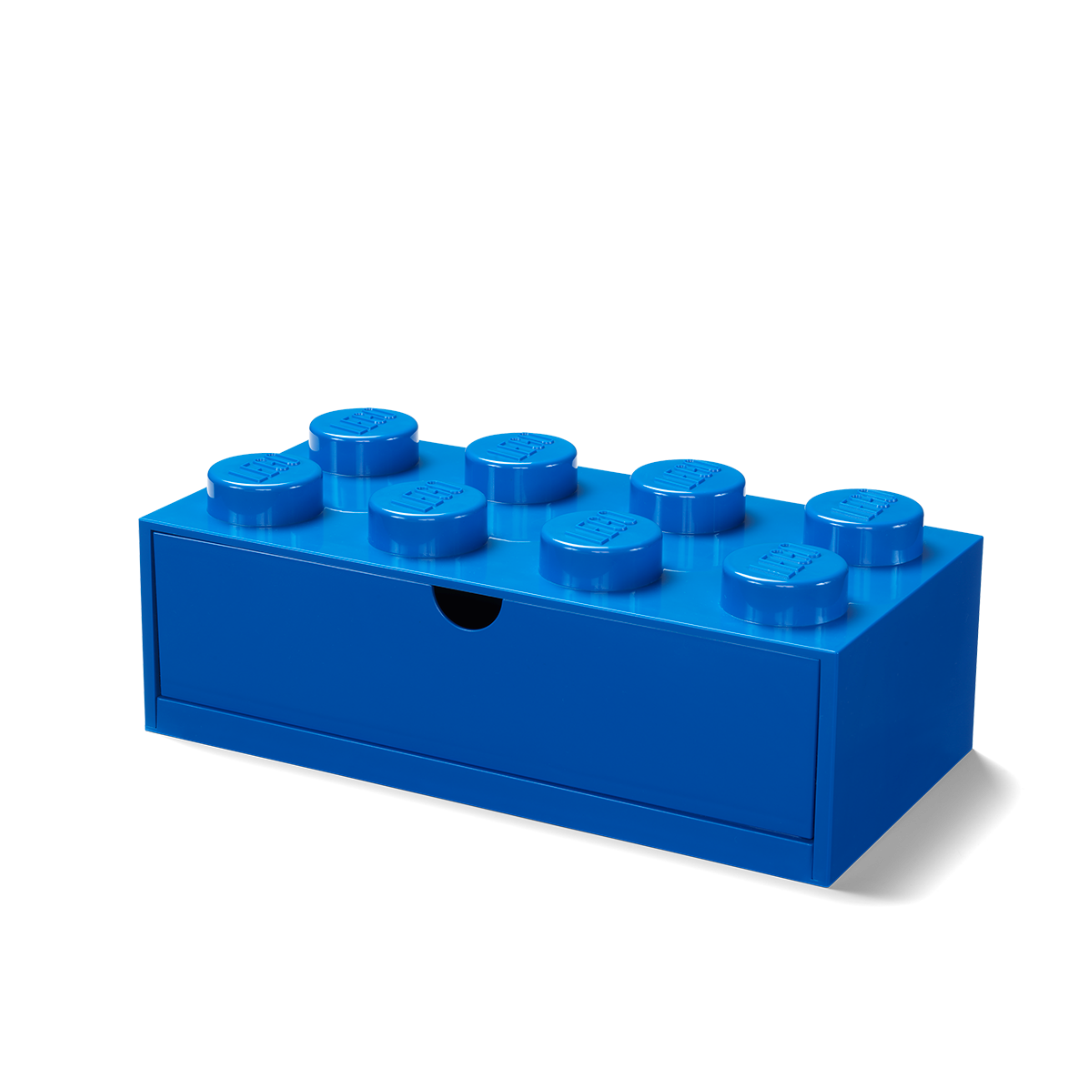 Lego 8 Stud Desk Drawer Blue Plastic Organizer (British brand)