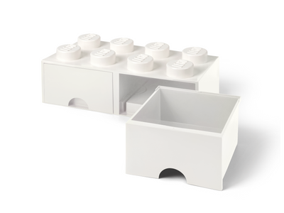 Lego LEGO 8-Stud Brick Drawer White Storage Unit- Buy online at McGrocer